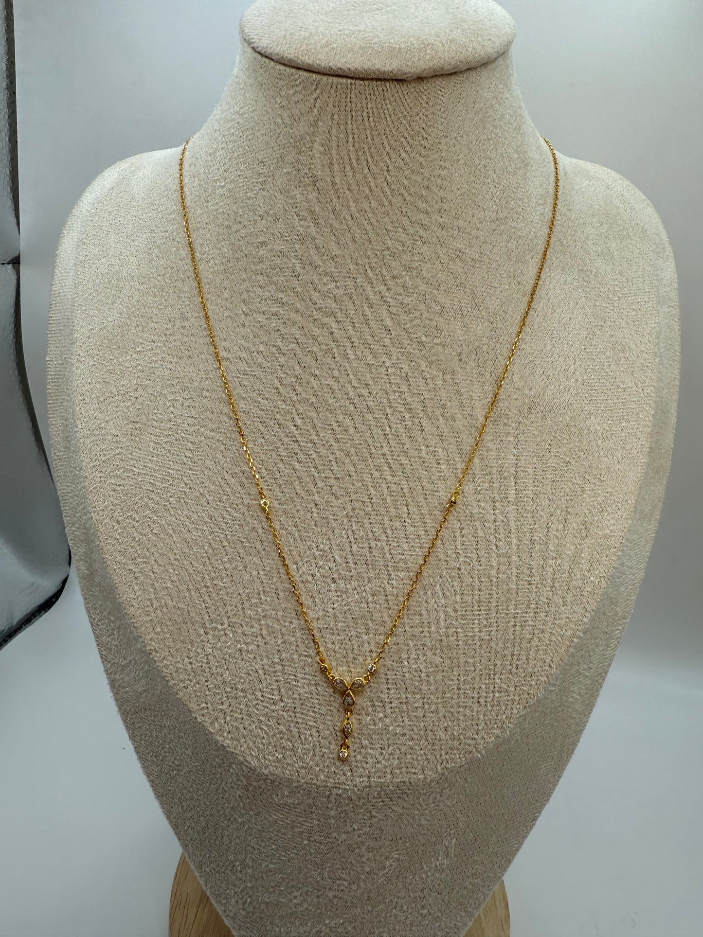 Ribbon Drop Necklace