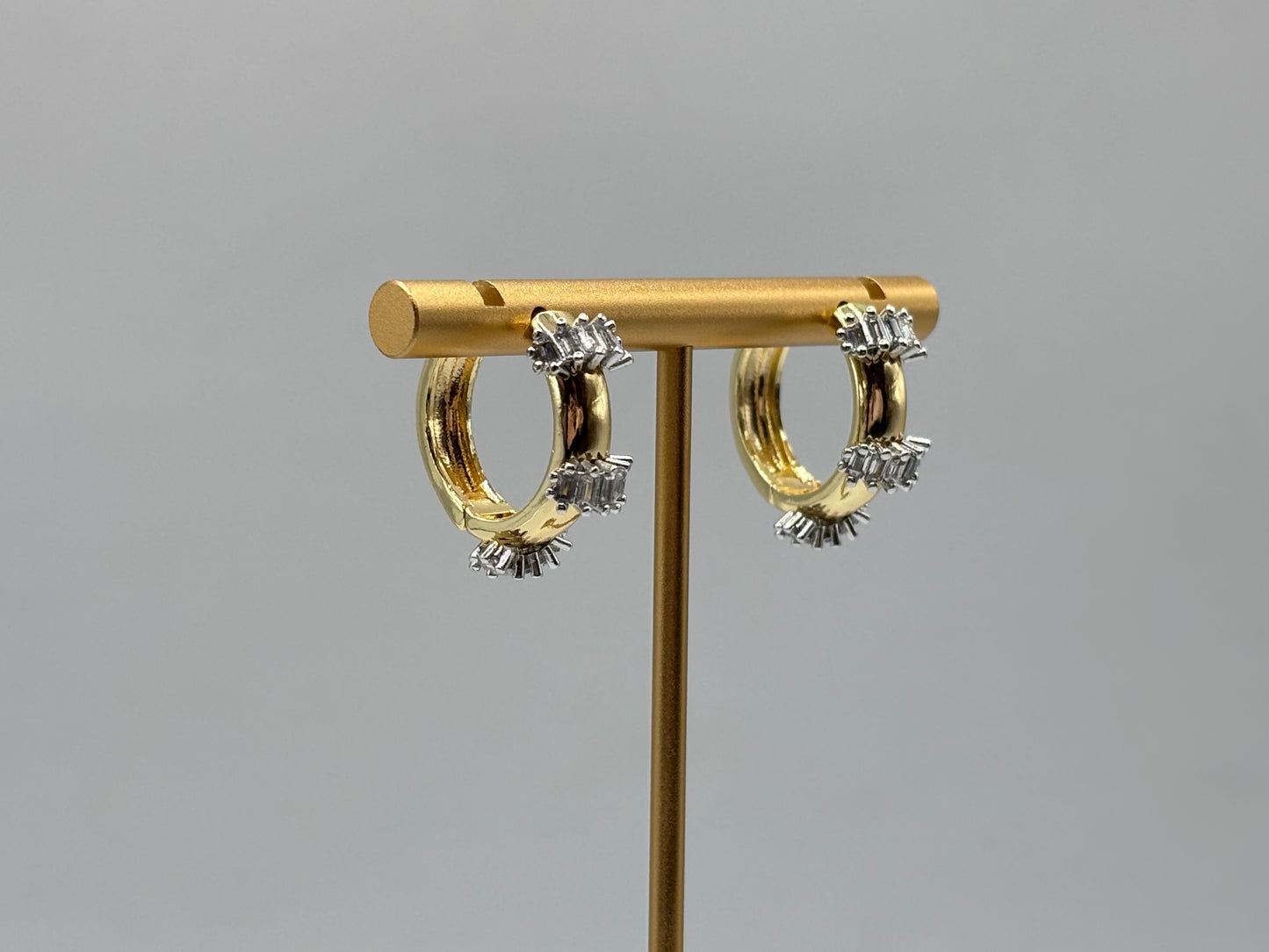 Spiky hoop earrings