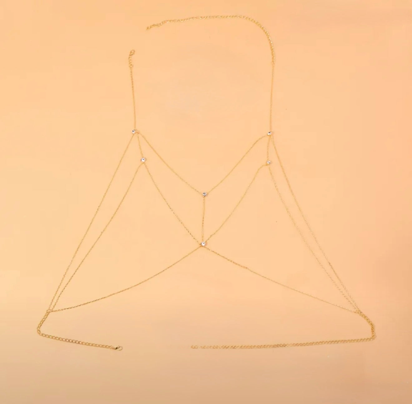 Spider silk layered bodychain