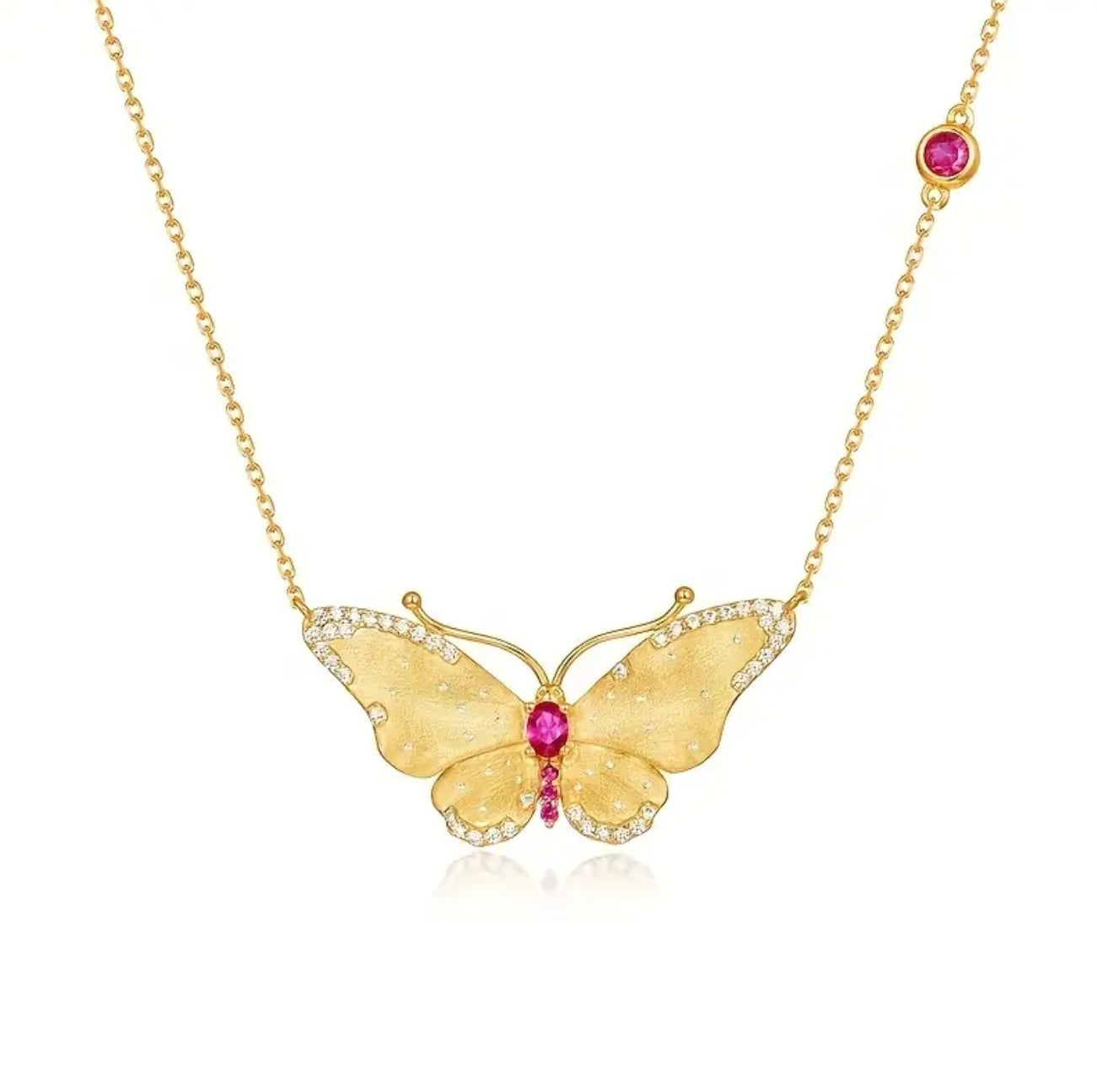 Butterfly Ruby Necklace