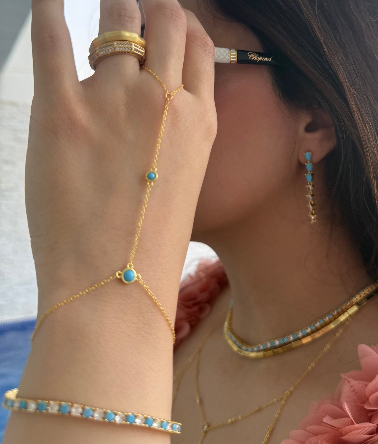 Turquoise Handchain