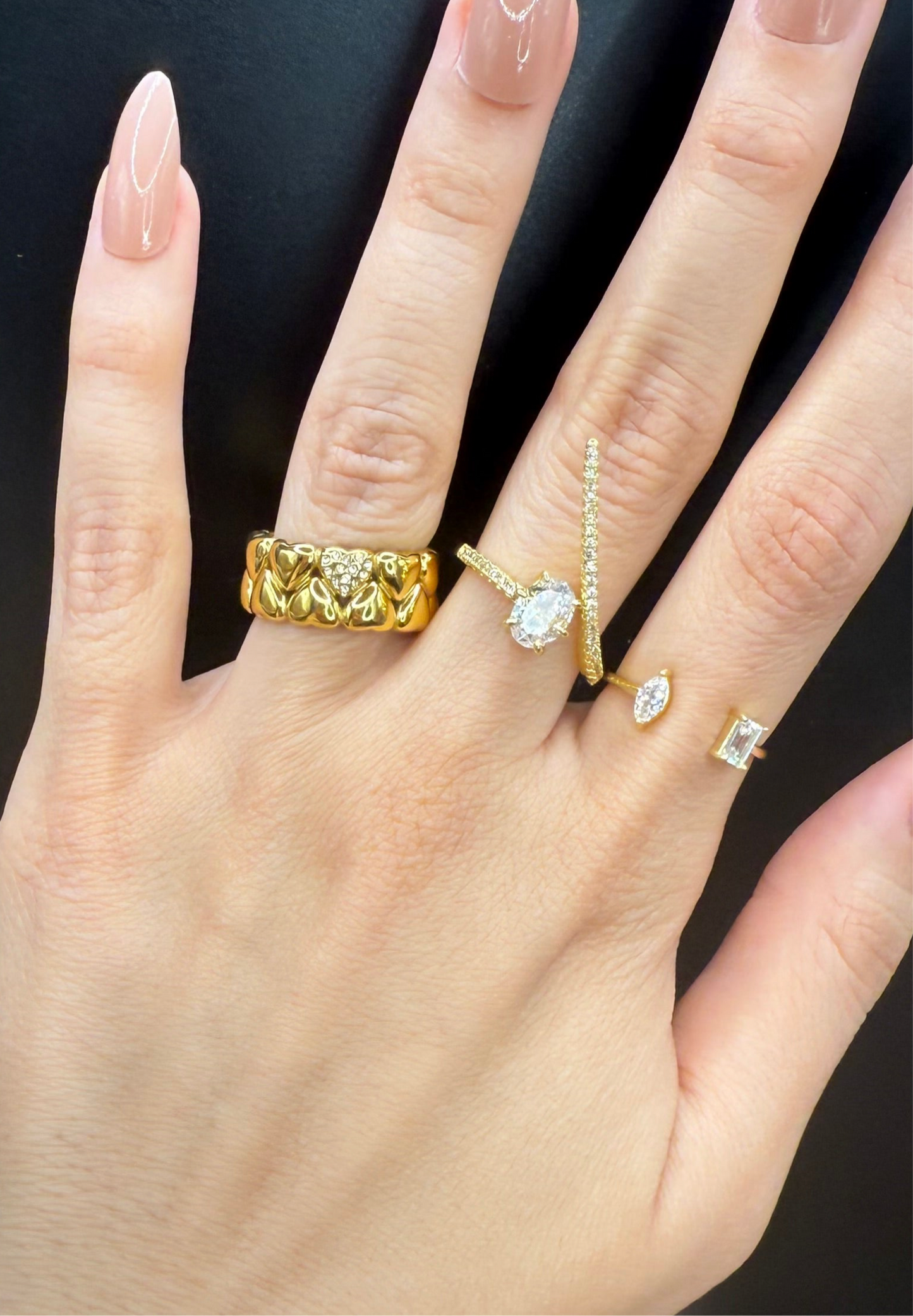 Open pave Ring