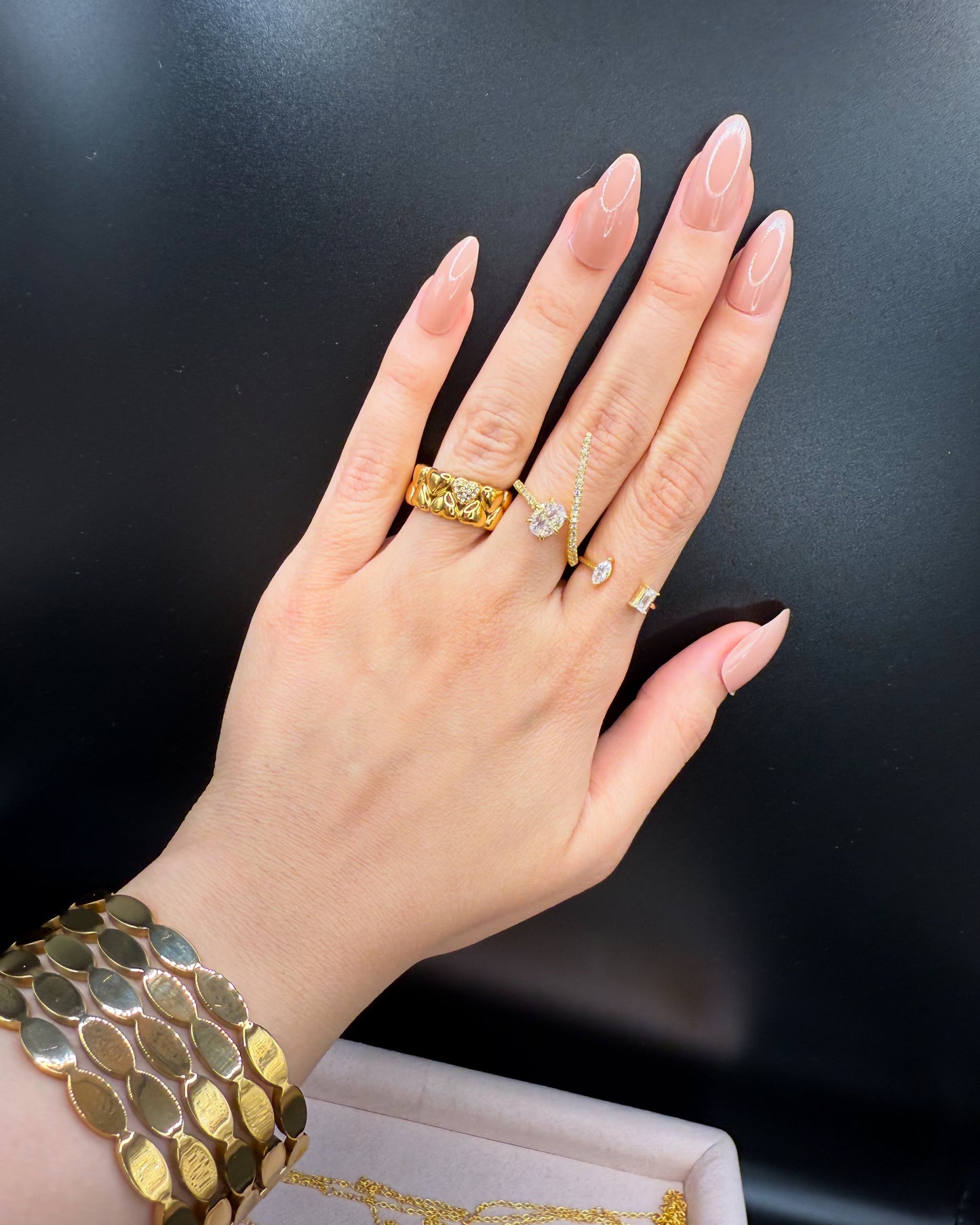 Open pave Ring