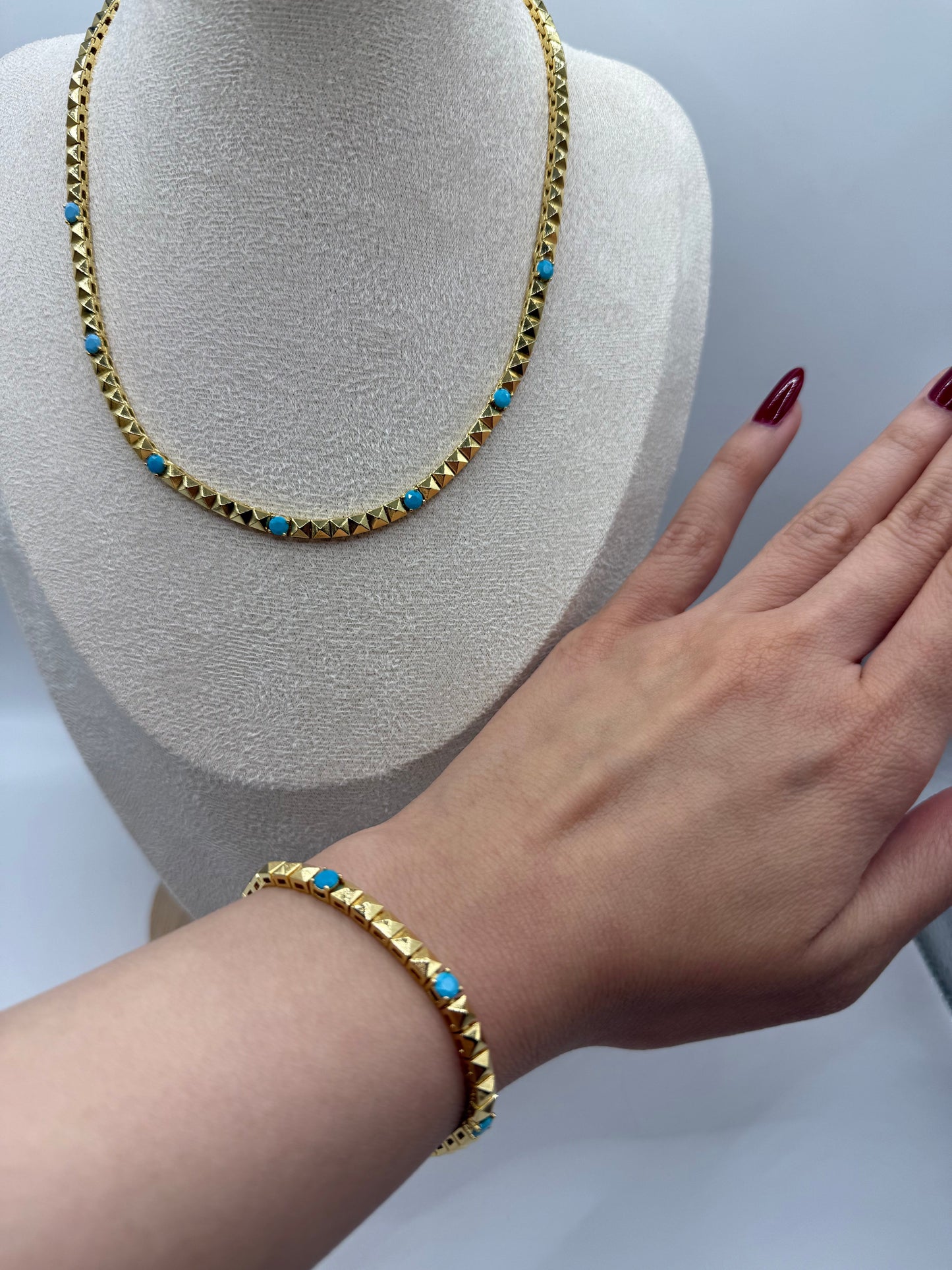 Turquoise Square Bracelet