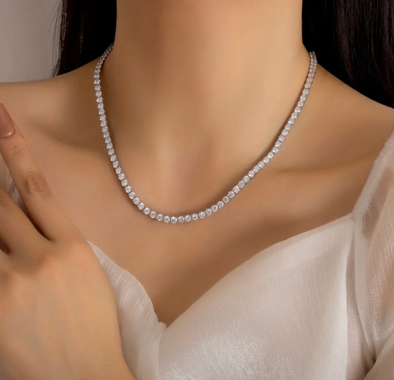 Tennis necklace