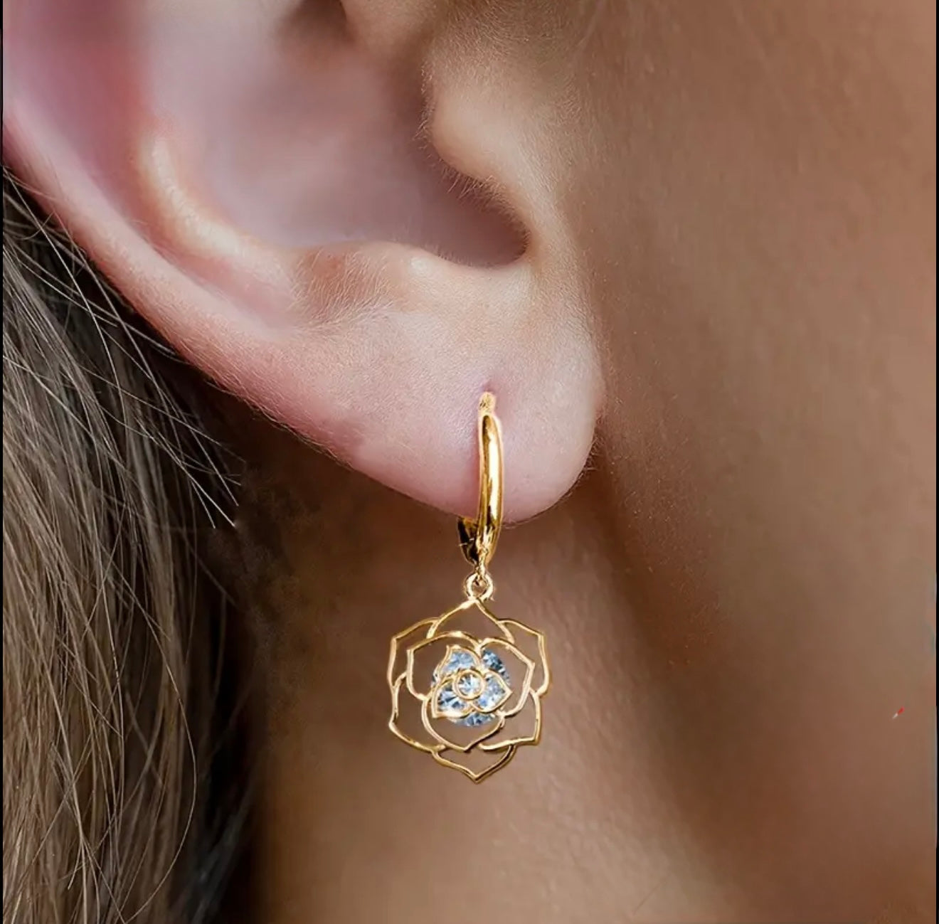 Flower earrings