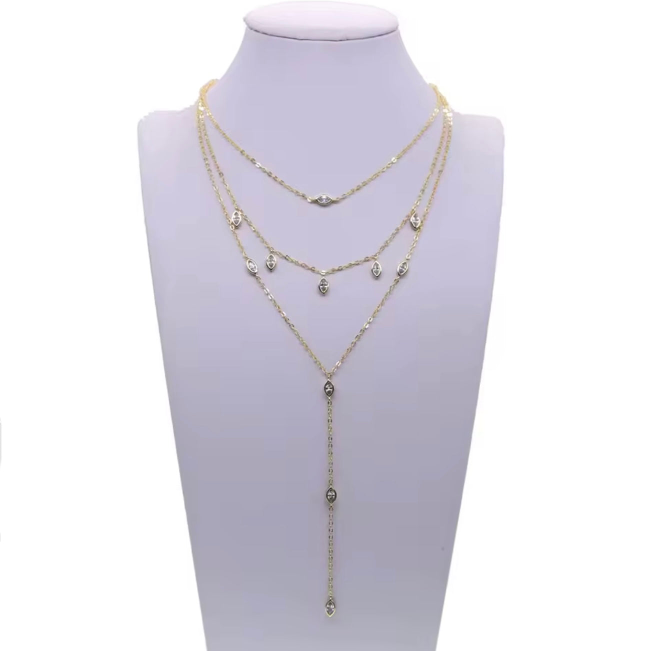 Triple eternal necklace