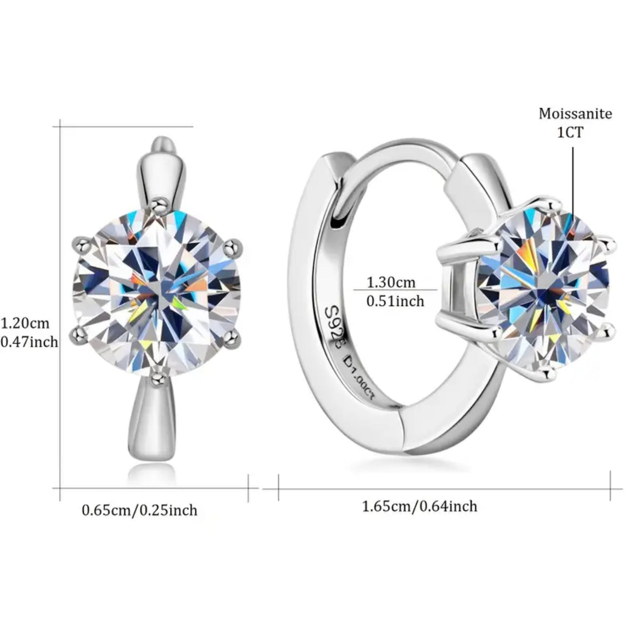 Diamond Hoop Earrings