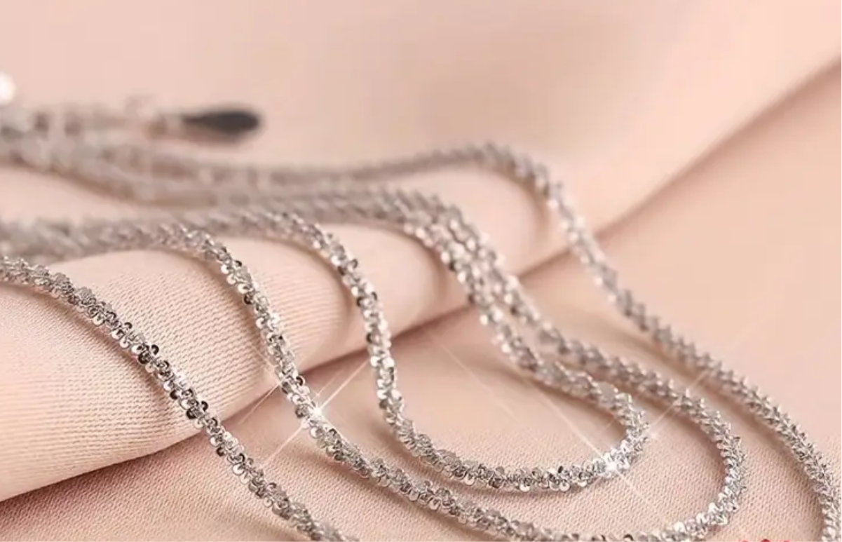 Triple silver anklet