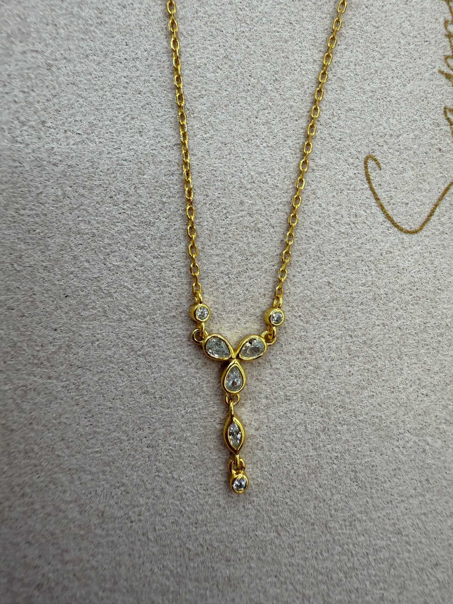 Ribbon Drop Necklace