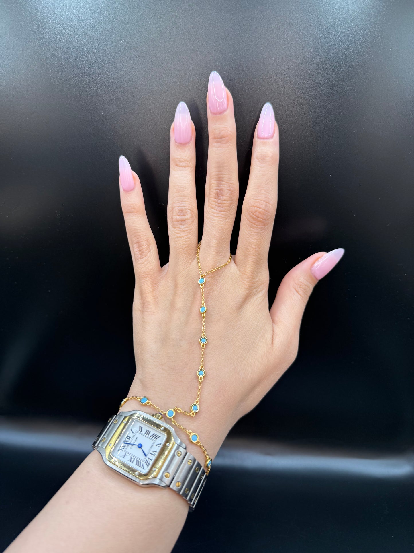 Turquoise Breeze Handchain