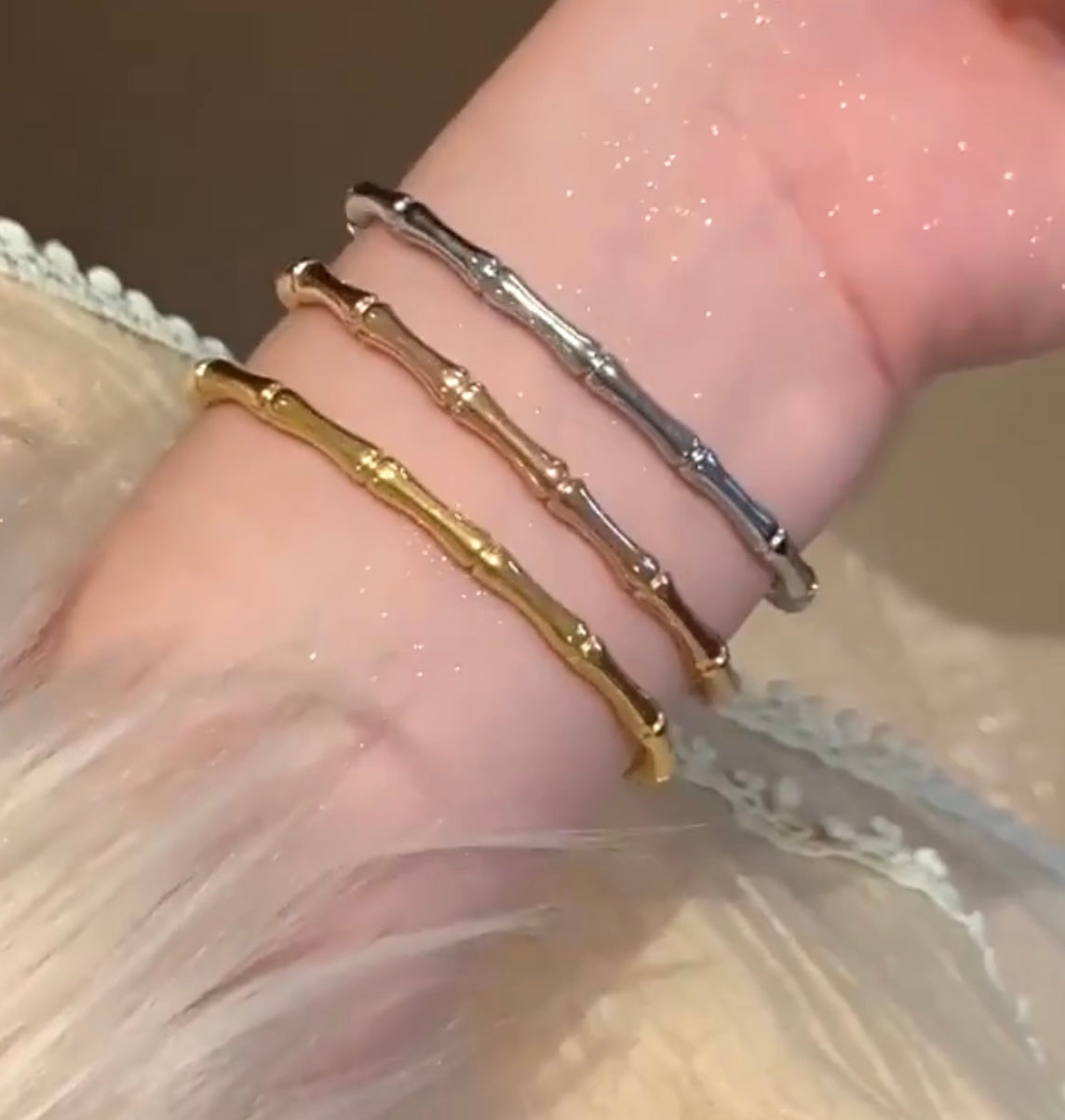 Triple Bambo Bracelets