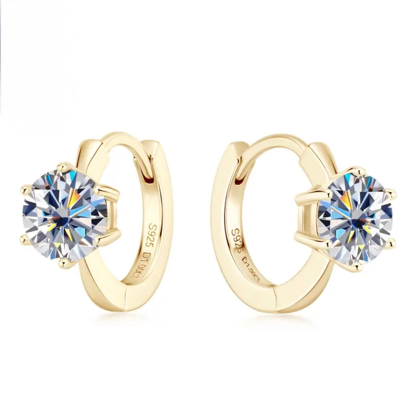 Diamond Hoop Earrings