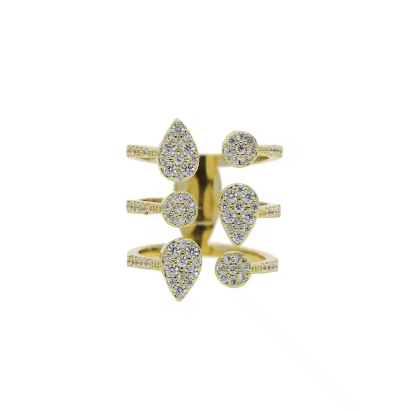 Tri-hugged Ring