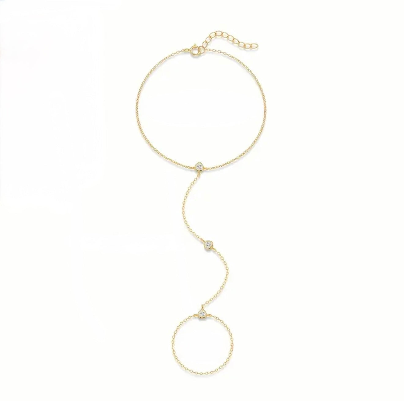Mini Hearts Handchain