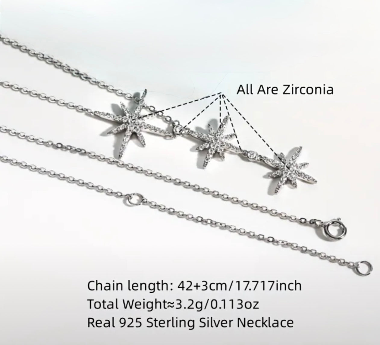 Monaco snowflake necklace