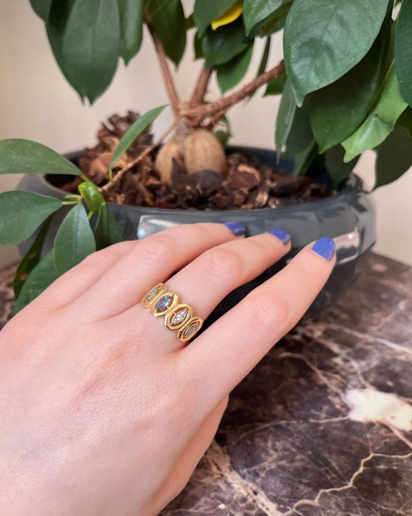 Marrisa Blue Ring