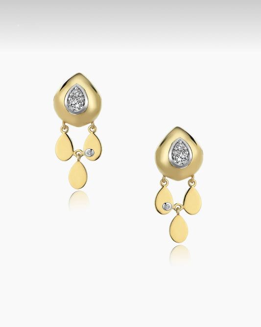 Droplets Tri Earrings