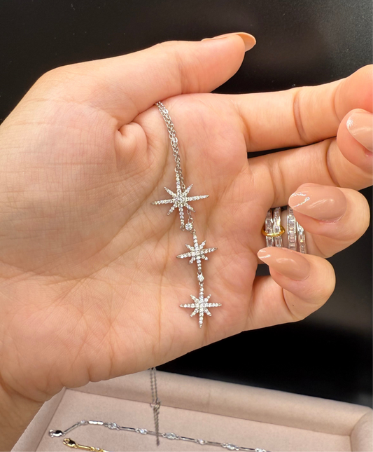 Monaco snowflake necklace