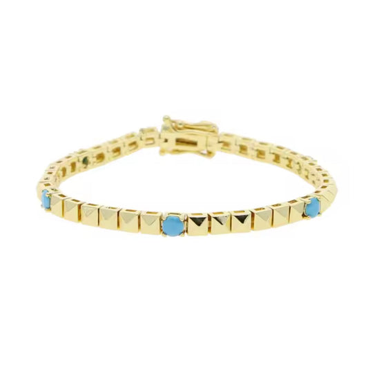 Turquoise Square Bracelet