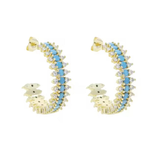 Turquoise Sharp Earrings