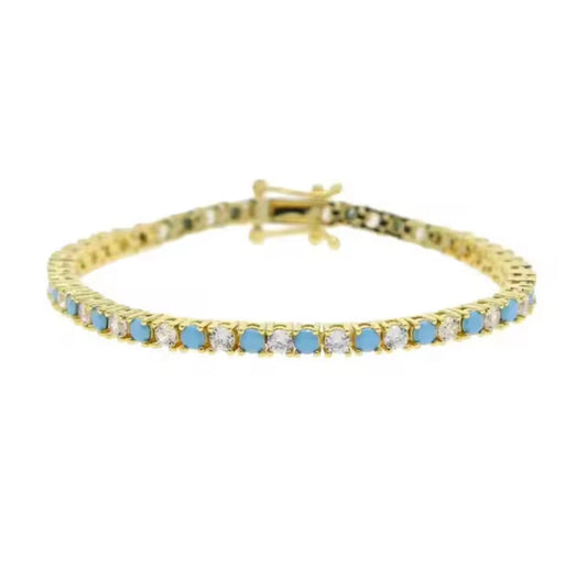 Turquoise Tennis Bracelet