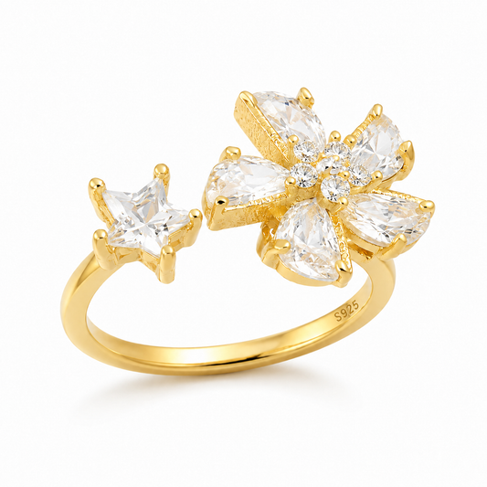 Spin flower ring