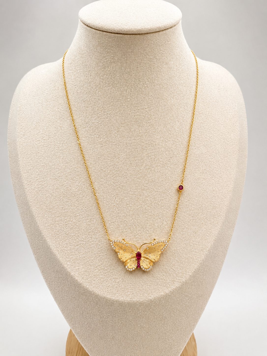 Butterfly Ruby Necklace