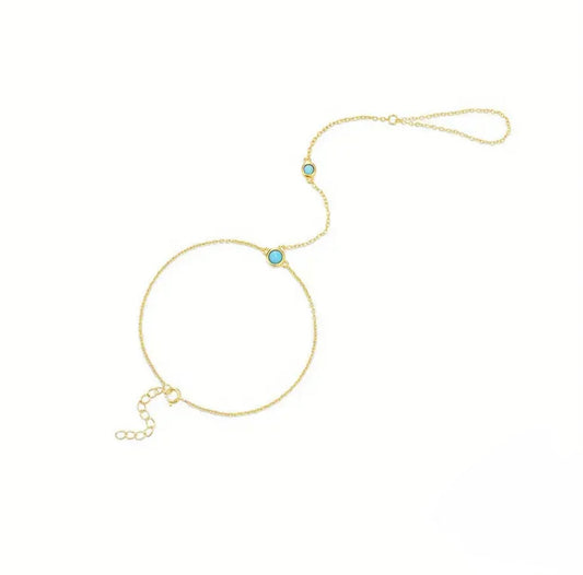 Turquoise Handchain