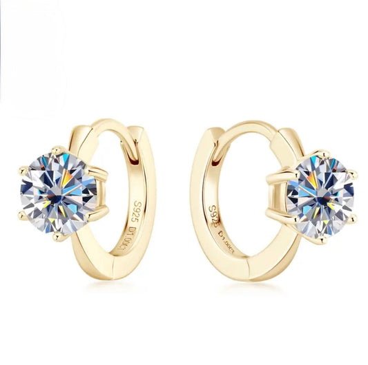 Diamond Hoop Earrings