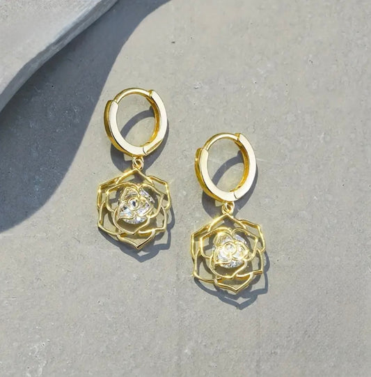 Flower earrings