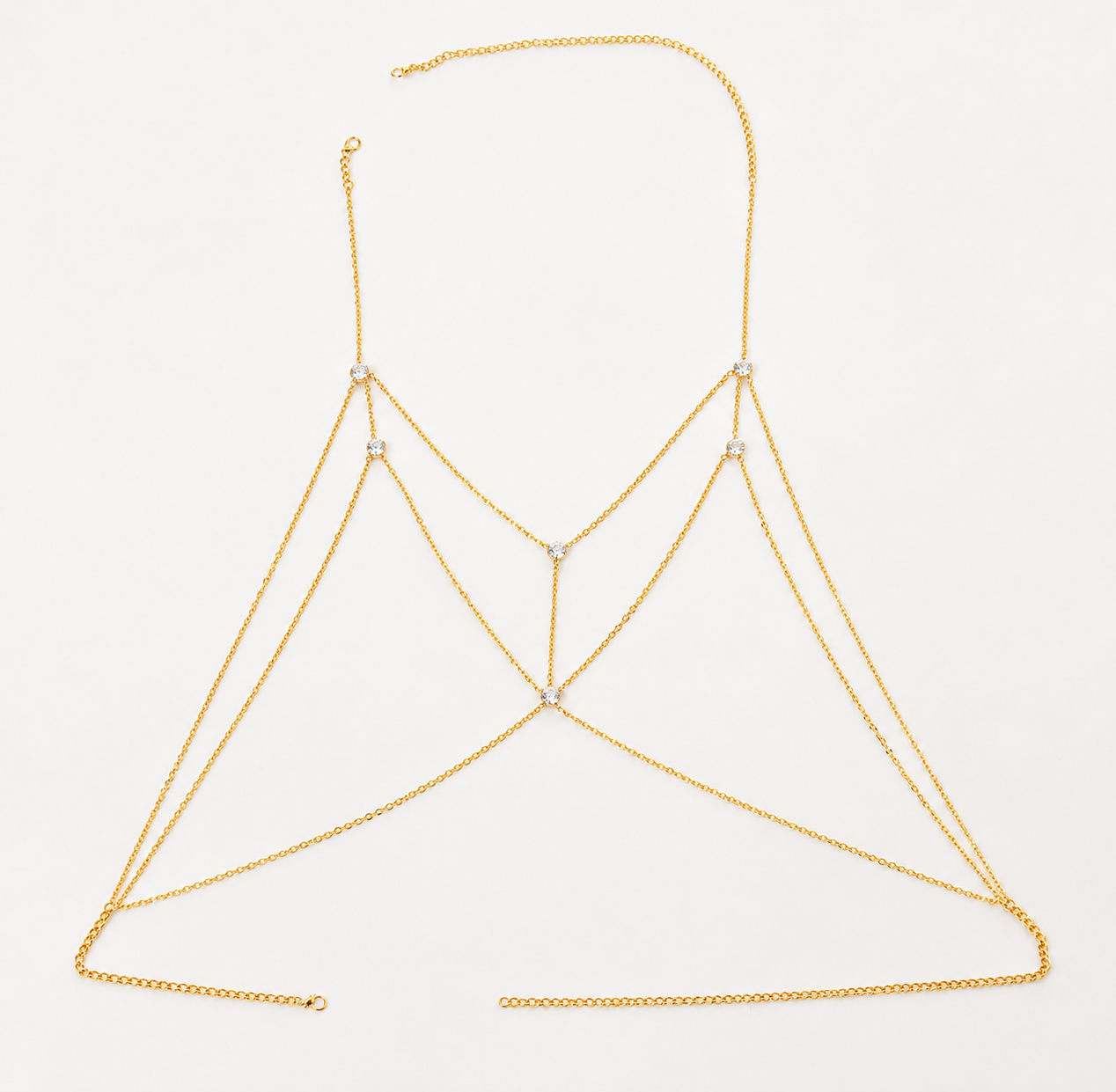 Spider silk layered bodychain