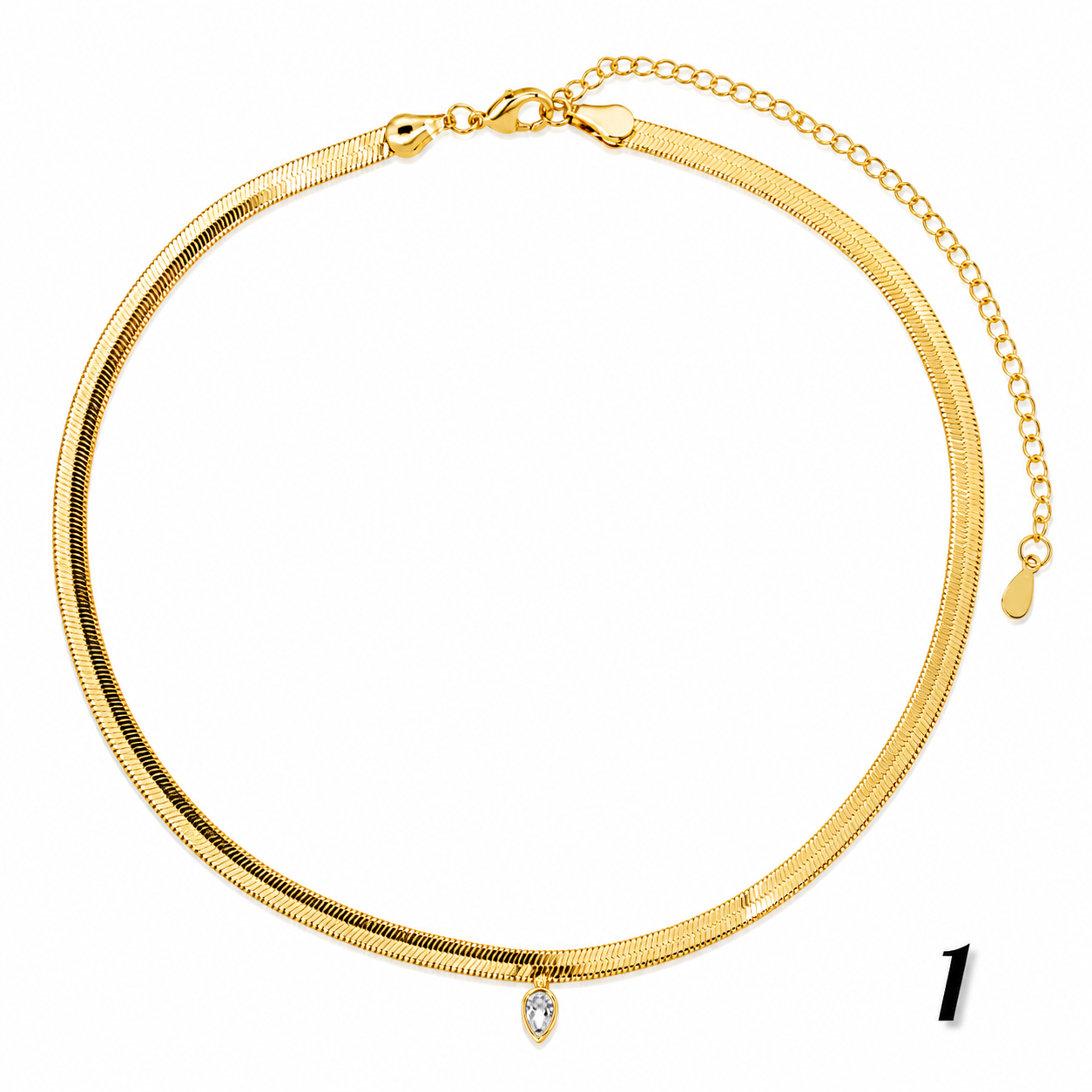 Queen-Drops Triple Necklace