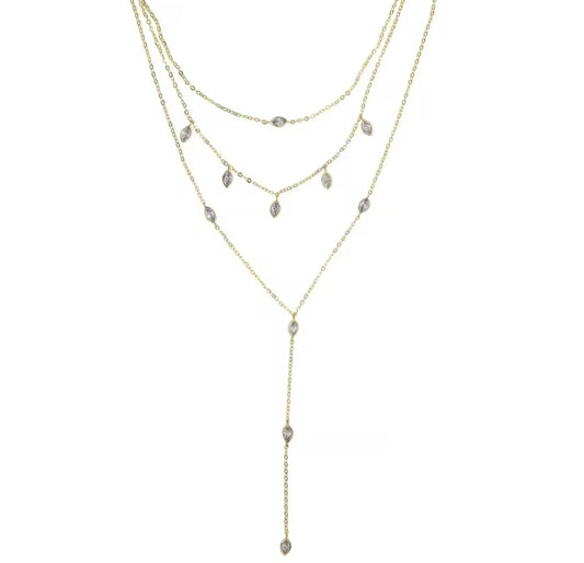 Triple eternal necklace
