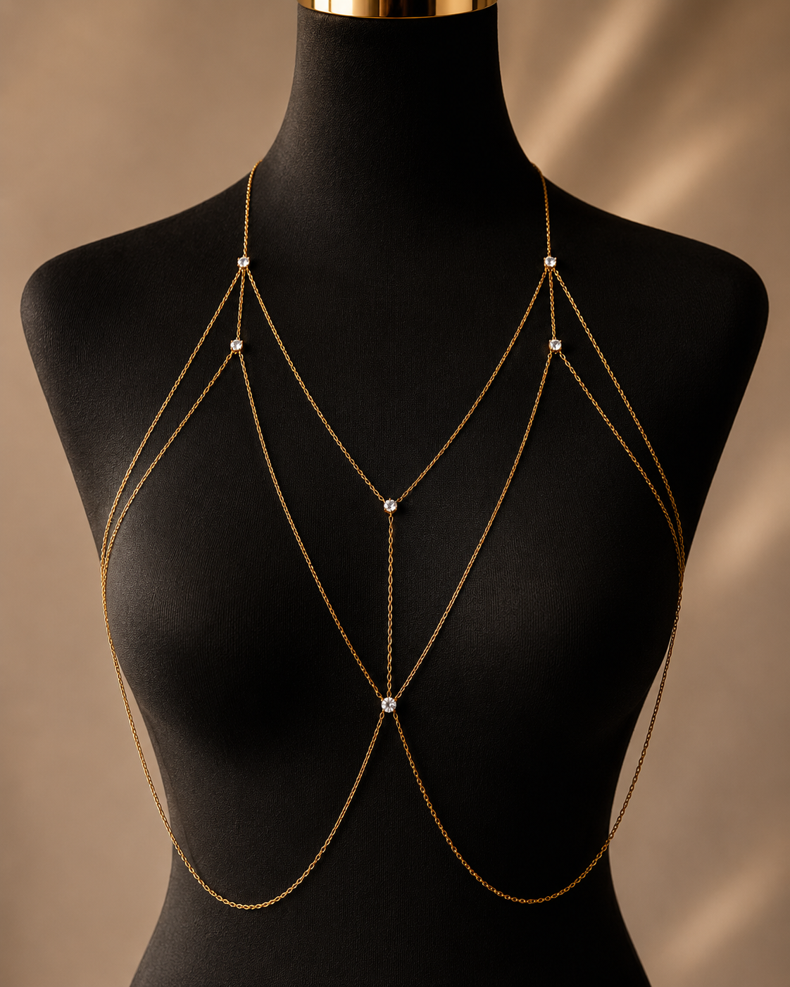 Spider silk layered bodychain