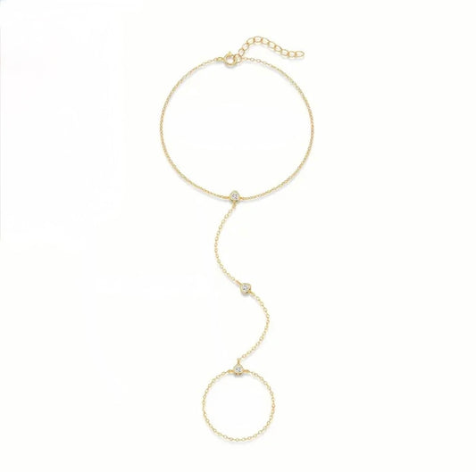 Mini Hearts Handchain