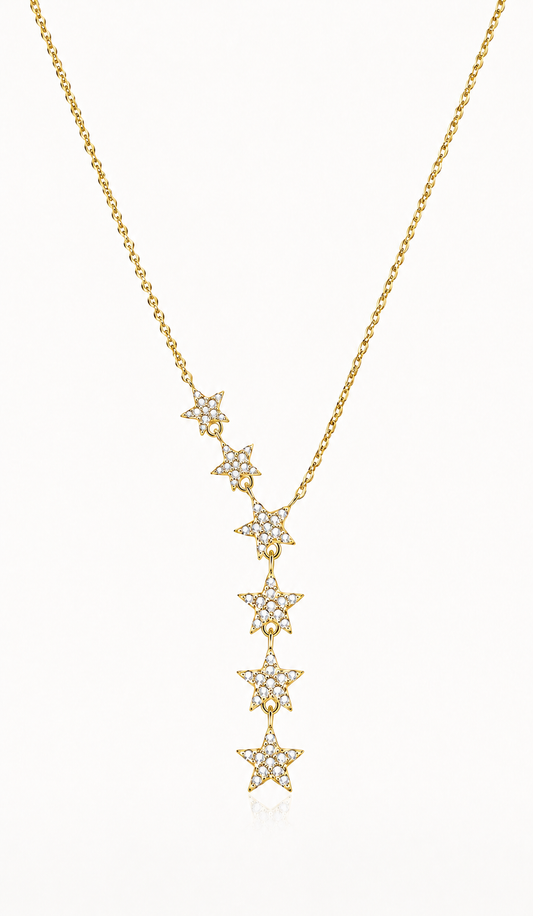 Stars dangling necklace
