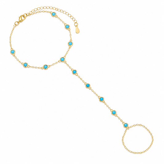Turquoise Breeze Handchain